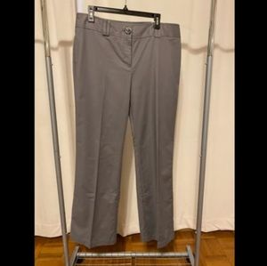 Ann Taylor Cotton Gray Pants 14 NWT